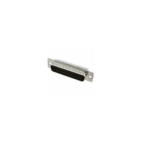 Amphenol D Subminiature Connector, 25 Contact(S), Male, 0.11 Inch Pitch, Solder Terminal, Hole .12 FCE17B25PM240